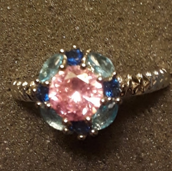 Pink topaz sapphire gemstone ring - Picture 4 of 4